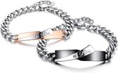 Love Wave Armband Set - Valentijn Cadeautje voor Hem en Haar - Armband Dames - Armband Mannen - Liefdes Cadeau - Romantisch Cadeau - Koppel Cadeau - Valentijnsdag voor Mannen - Val