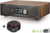 Ferguson i400 Internet radio bruin + bluetooth waterdichte badkamer speaker