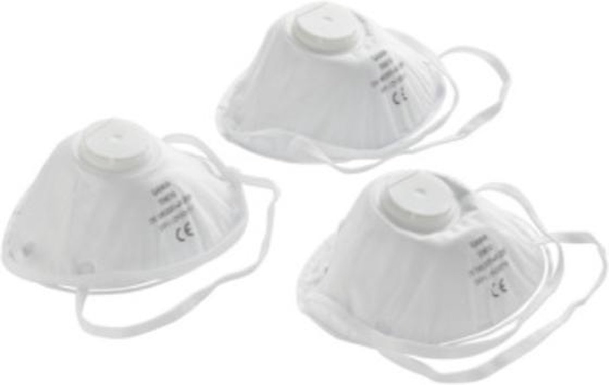 gedragen erven evalueren 3x Mondkapjes FFP1 met filter/ventiel stofmasker mondkapje | bol.com