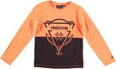 Indian blue jeans zachte longsleeve bright orange - Maat 176