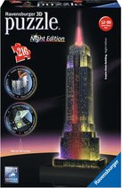 Bol.com Ravensburger Empire State Building Night Edition - 3D Puzzel gebouw van 216 stukjes aanbieding