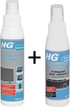 HG Beeldscherm Reiniger 125 ml + Toetsenbord Reiniger 90 ml / Hygiëne Toetsenbord en Beeldscherm