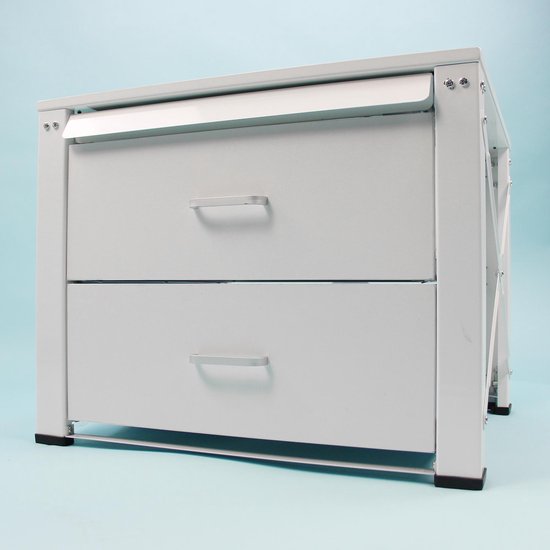 Wasmachine verhoger Emiel, met twee houten lades | bol.com