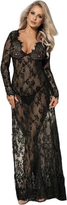 Subblime - robe sexy - robe transparente - taille S/ M - noir / sexe /  jouets érotiques | bol.com