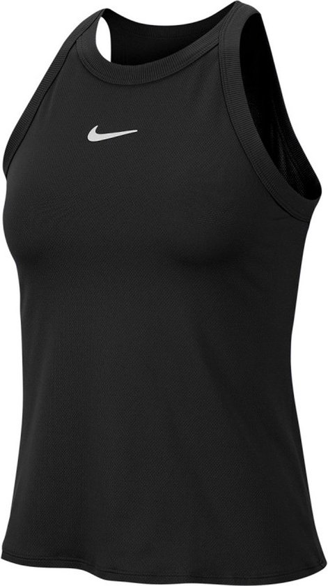 Nike Nkct Dry Tank Sporttop Dames - Black/White - Maat L | bol.com