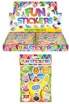 120 Stuks - Fun Stickers - Model Jungle Dieren - In Display - Sticker - Uitdeelcadeautjes - Traktatie kinderen - Jongens - Meisjes