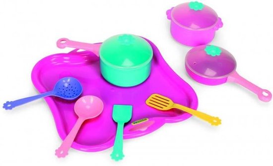 Yokawe 5-delige miniatuur theeservies speelset, poppenhuis