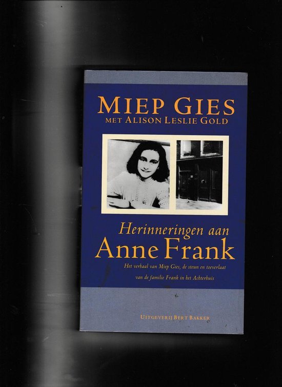 Herinneringen aan Anne Frank | Miep Gies - cover
