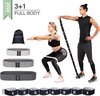 Weerstandsbanden - Full body resistance bands Incl. 3 fitness elastieken voor benen en billen - Set voor het hele lichaam