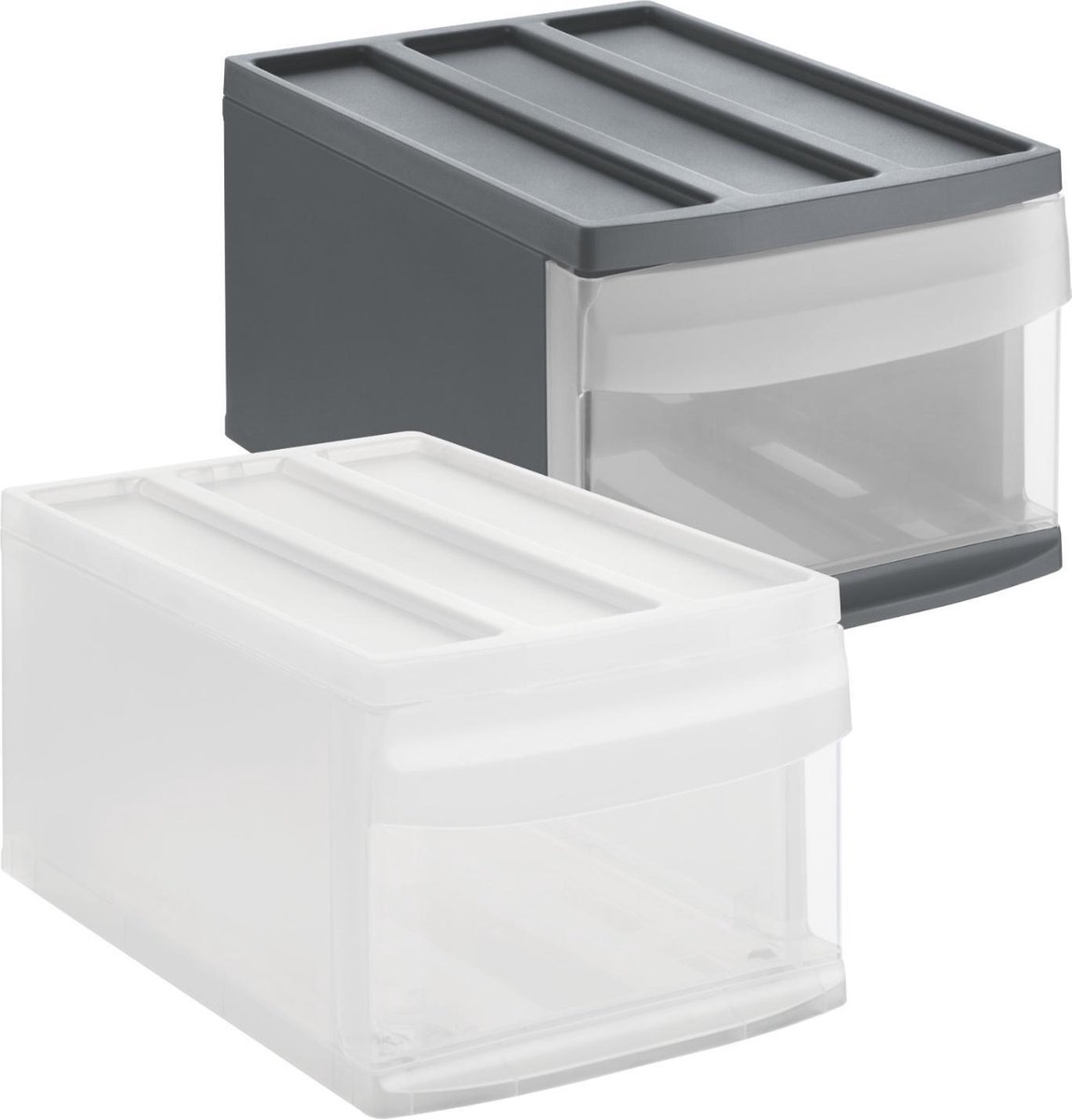 Rotho SYSTEMIX Design Ladekast 39.5x25.5x20.3 cm Antraciet