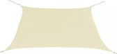 Zonnescherm vierkant - Oxford stof - Crème - 3,6x3,6 m - Waterbestendig