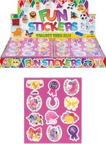 12 stuks Uitdeel stickervelletjes PONYCLUB  MY LITTLE PONY / traktatie cadeautjes / kinderfeestje / kinderverjaardag