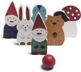 BS Toys Kabouter Bowling Kegelspel - Hout - Speelgoed Set Kinderen vanaf 3 Jaar - 7 Delig