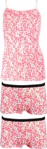 Funderwear meisjes setje Luipaard  - 152  - Roze