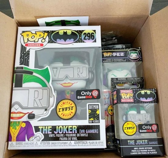 Funko Pop! DC Gamer Batman Joker 5 Piece Mystery Box Exclusive 