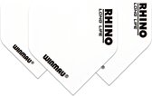 WINMAU - Rhino Wit Extra Dik Dartvluchten - 1 set per pakket (3 dartvluchten in totaal)
