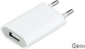 Thuislader USB - 1 poort - Geschikt voor iOS - 1A/5v - Wit