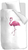 Zachte Katoen Dekbeovertrek Flamingo | 140x200/220 | Fijn Geweven | Ademend En Comforabel