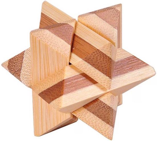 Afbeelding van het spel DW4Trading® 3D bamboo puzzel ster