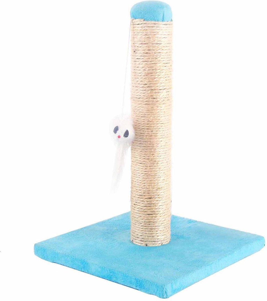 Nobleza krabpaaltje - L25xB25xH35 cm - Krappaal - Katten krabpaal - Krabpaal voor katten - Kitten krabpaal - Krabpaal - Blauw