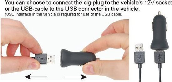 Brodit houder geschikt voor Universele houder USB-C met 12V USB plug 75-89mm / 6-10 mm - Brodit
