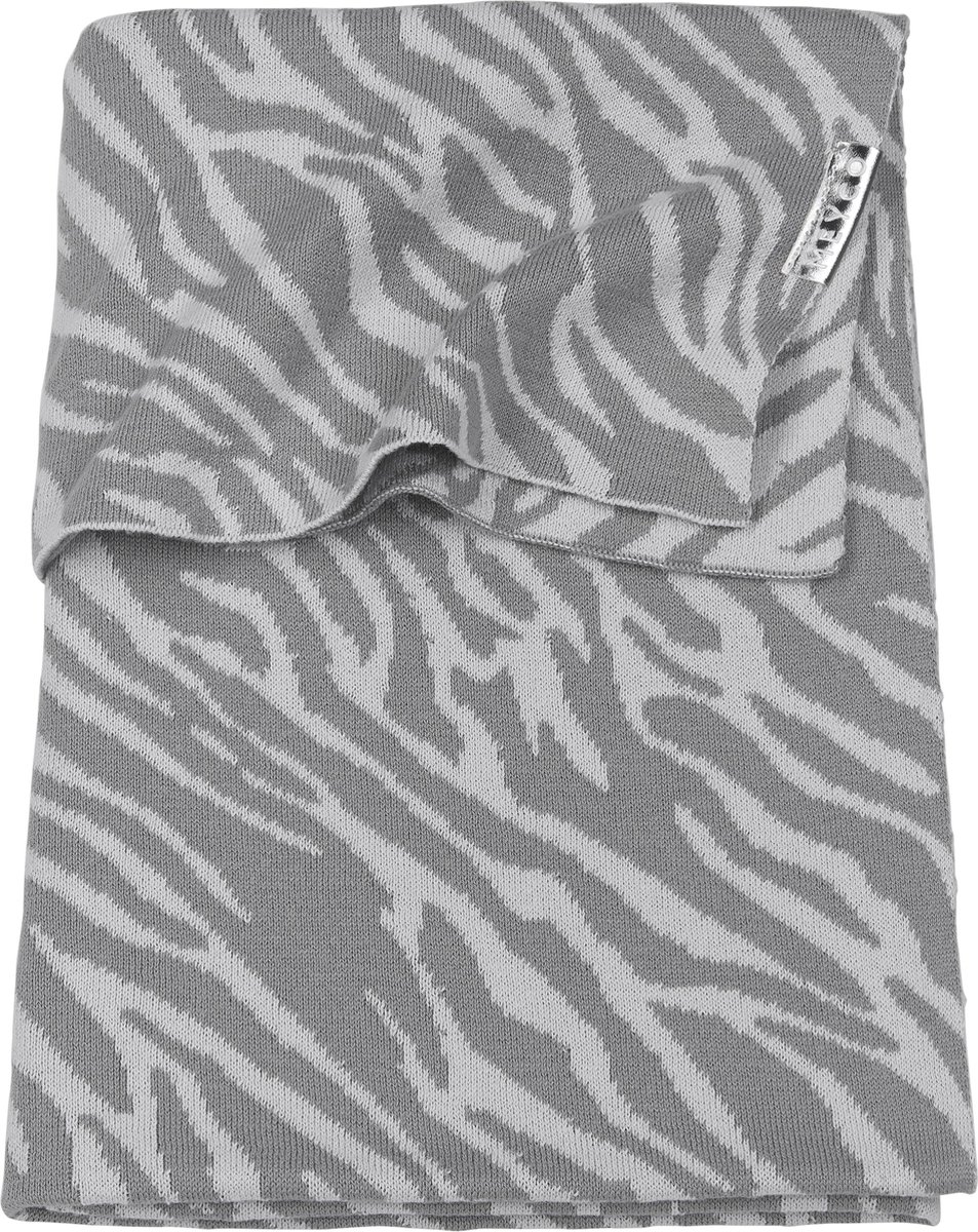 Meyco Zebra ledikantdeken - 100x150cm - Grijs