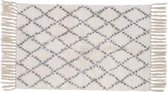 Lucy's Living Luxe badmat DAV Crème – 50 x 80 cm – beige – grijs - badkamer mat - badmatten -  badtextiel - wonen – accessoires