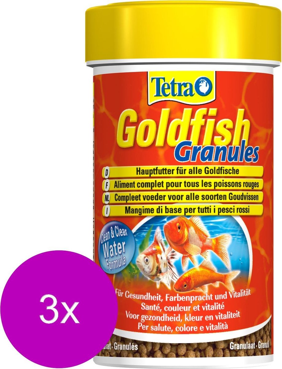 Tetra Visvoer Goldfish Granules - Vissenvoer - 3 x 100 ml