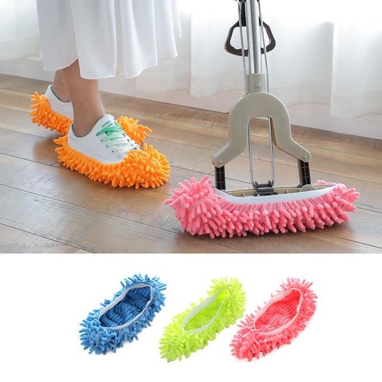 Mop Slipper - Dweilsok - Blauw - Dweil - Elastiek - Overschoen - Dweilen