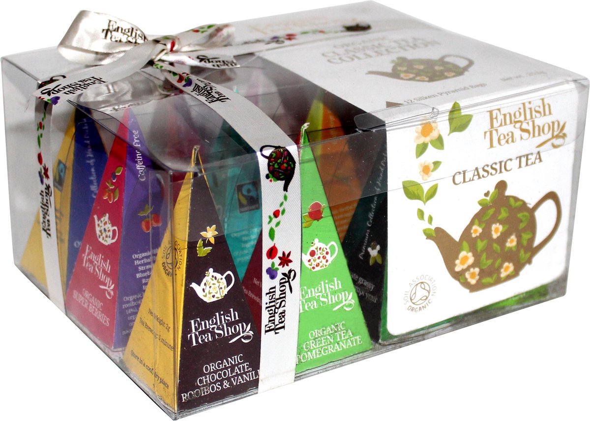 Classic Tea Gift Box English Tea Shop (12 piramide theezakjes)