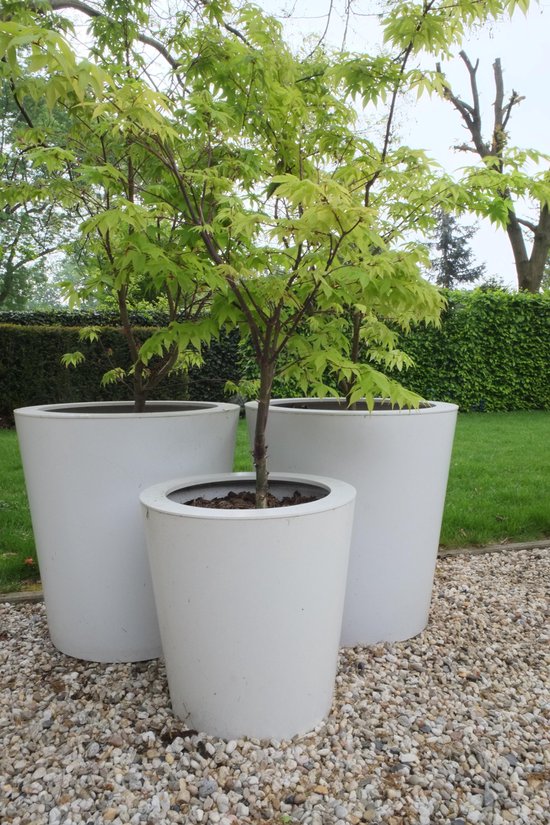 vrijgesteld Derde Ik geloof Moderne plantenpotten voor buiten, 60 cm hoog, d 60 cm diameter, in wit. |  bol.com