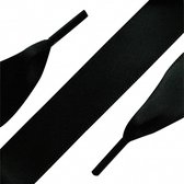 Ringpoint - Schoenveters - satijn - Shiny Black - zwart - Veterlengte 120 cm