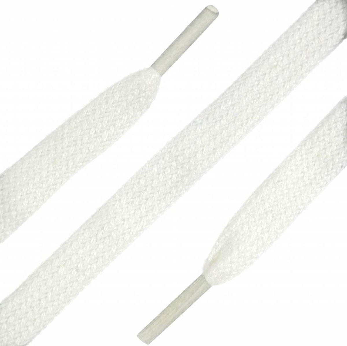 Platte Veters Wit 150cm
