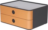 Smart-box Han Allison met 2 lades caramel bruin, stapelbaar HA-1120-83