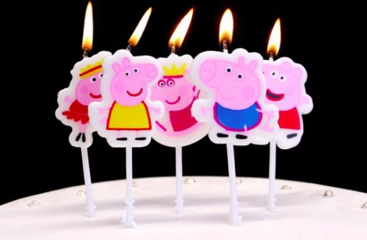 ProductGoods - 5 bougies d'anniversaire PeppaPig | Peppa Pig | Anniversaire  | Traiter... | bol.com