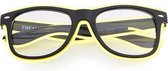 Freaky Glasses® - lichtgevende bril - LED brillen - Feestbril - Party - Festival - Rave - neon geel