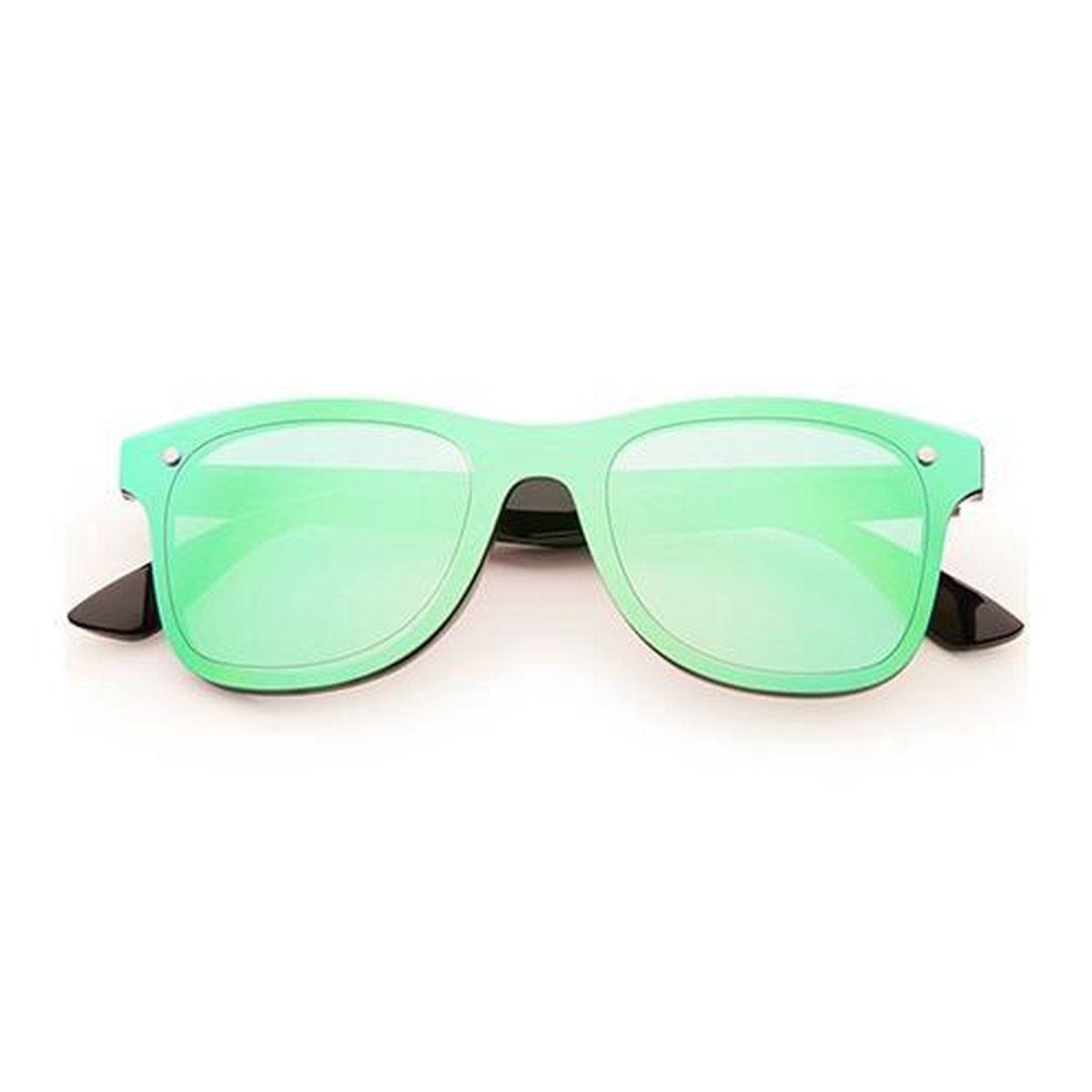 Freaky Glasses® – Festival Bril – Rave Zonnebril – Dames – Heren - Groene Spiegellenzen