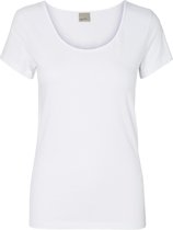 Vero Moda T-shirt Vmmaxi My Ss Soft U-neck Noos 10148254 Bright White Dames Maat - XL