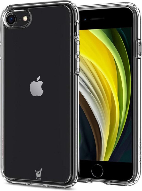 bol.com | iphone se 2020 hoesje - iPhone se 2020 hoesje transparant case  siliconen cover -...