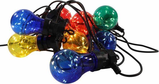 Party Lights Led - multicolor - 10 lampen - 4.5 meter | bol.com