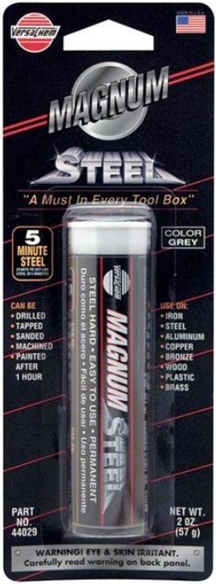 Magnum steel epoxy 57g - Metaal afdichting - staal - reparatie