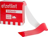 Ruban barrière rouge / blanc dans une boîte distributrice de 500 mètres de long, ne s'étire pas et est extrêmement résistant