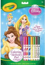 Crayola - Disney Princess - Kleur- en puzzelboek - 32pagina's