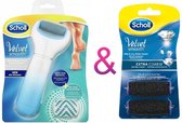 Scholl Velvet Smooth Express Pedi Elektronische 2 in 1 + Verwisselbare Roller Extra Grof - 2 stuks -Voetvijl- Scholl-eelt verwijderaar-Eeltvijl-Voetverzorging-Huidverzorging-Eelt-