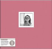 K&Company: Fabric Post Bound Window Album pink 12X12 (30-705272)