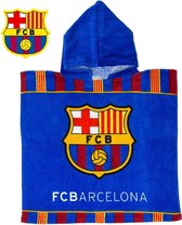 F.C.B. Barcelona 100% Katoenen Poncho Met Capuchon - 50x100 cm