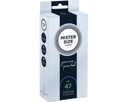 MISTER SIZE 47 Ultra Dunne XS condooms 10 stuks (verkrijgbaar in 7 maten)