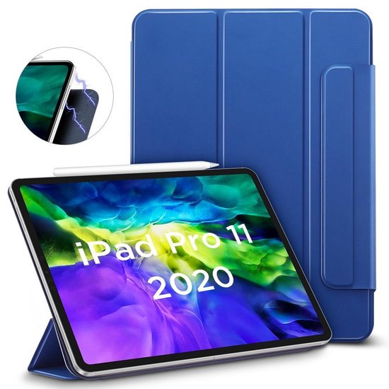 Custodia ESR Yippee Per IPad Pro 12.9 2018 Con Tripla Piega Blu