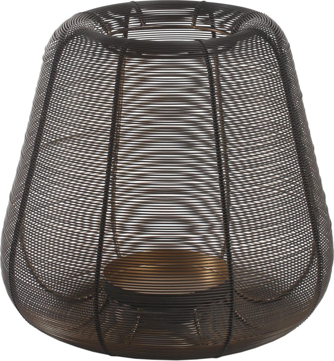 PTMD COLLECTION PTMD - Windlicht Jaden - Zwart - 29x29x27cm