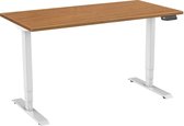 Zit-sta bureau elektrisch 2 motorig 160 x 80|Havanna |Wit frame